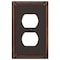 Amerelle Wall Plate, Number of Gangs: 1 gang Die-cast Metal, Aged Bronze Finish, Bronze 74DDB - alternate 2